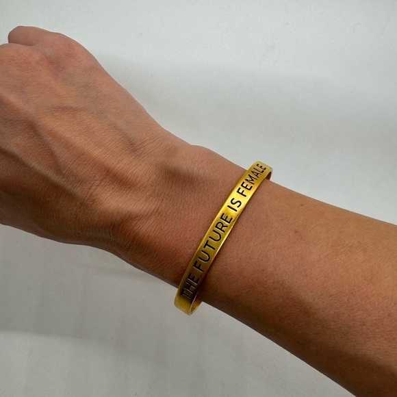 The Future is Female adjustable cuff bracelet - Picture 6 of 6